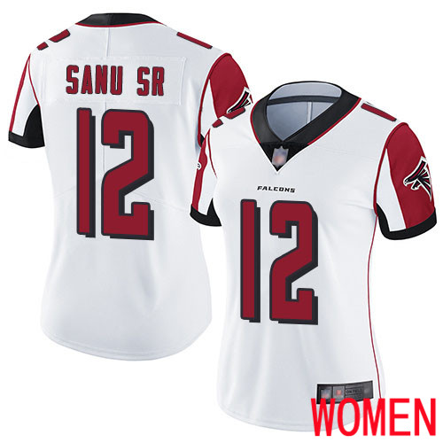 Atlanta Falcons Limited White Women Mohamed Sanu Road Jersey NFL Football 12 Vapor Untouchable